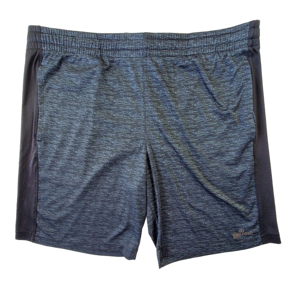 Spalding Athletic Shorts Mens‎ Large Gray Performance Training Gym